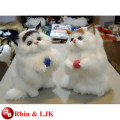OEM soft ICTI brinquedo de pelúcia fábrica handmade brinquedo de pelúcia de gato realista